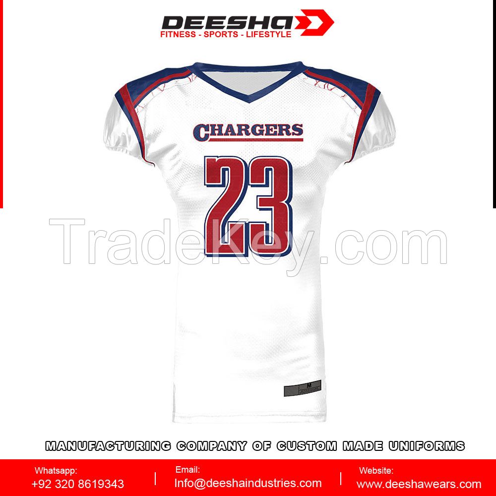 Sublimation American football Reversible jerseys panel