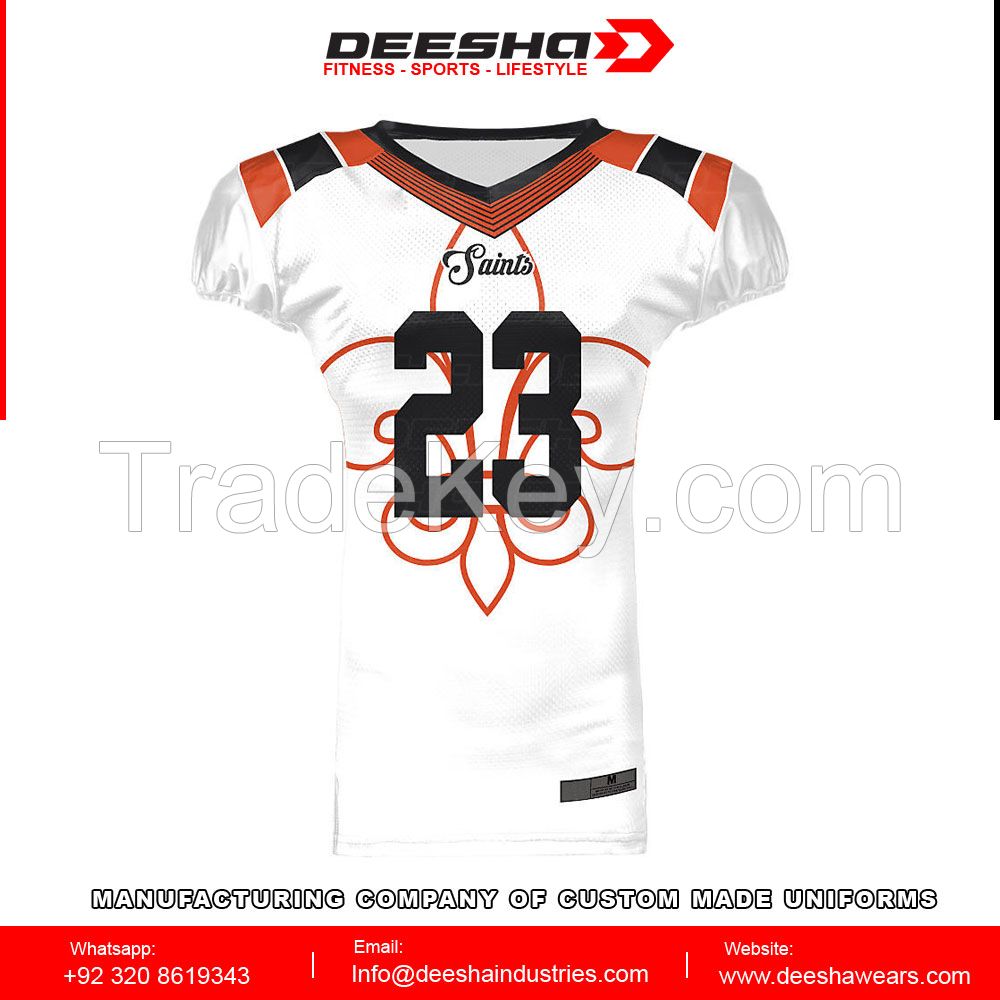 Sublimation American football Reversible jerseys panel