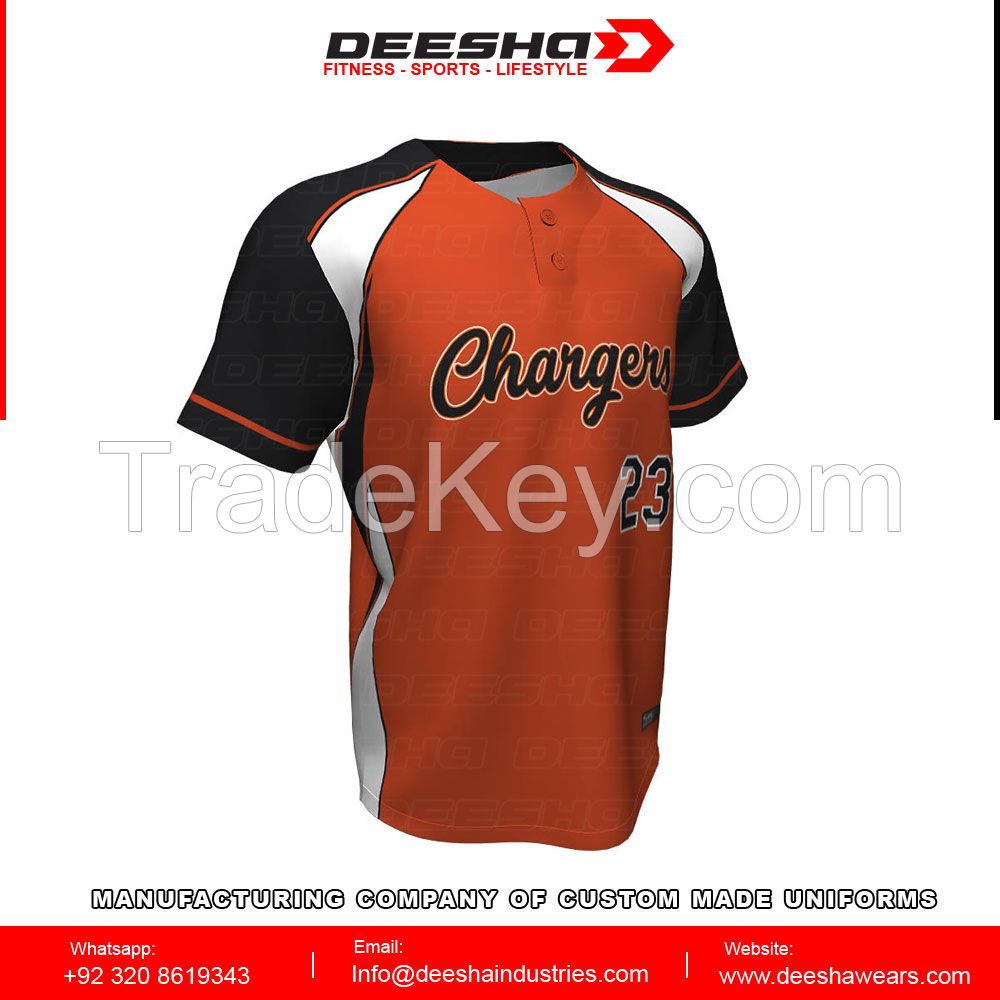 Baseball short sleeve Sublimated Jersey