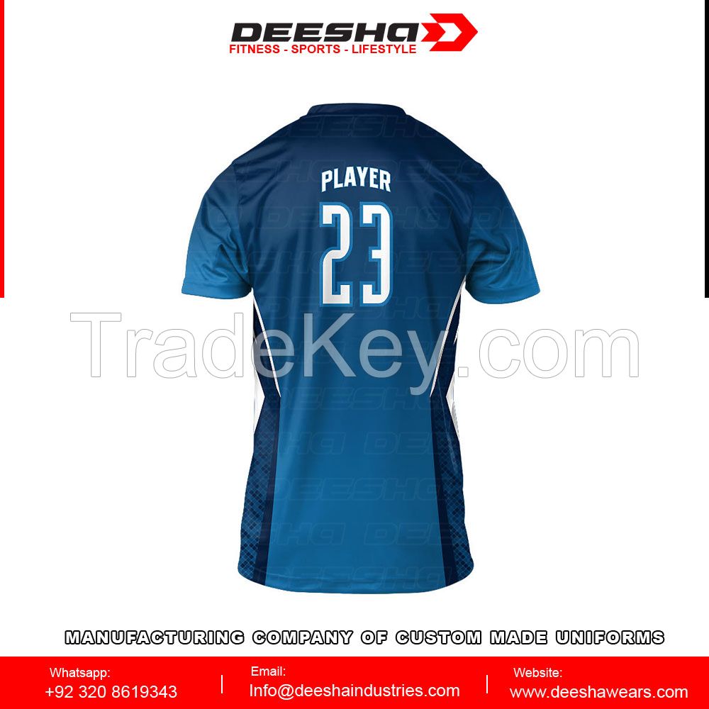 Sublimation volleyball half sleeve jerseys