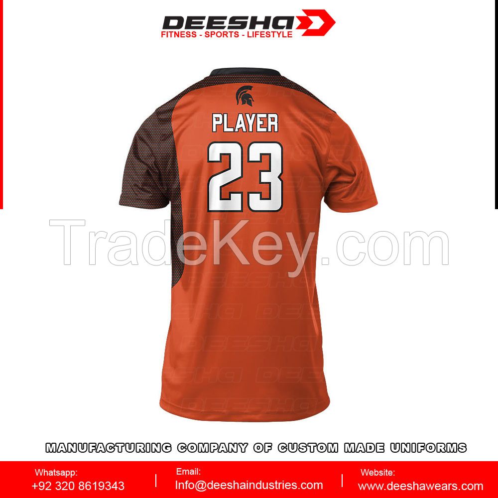 Sublimation volleyball half sleeve jerseys