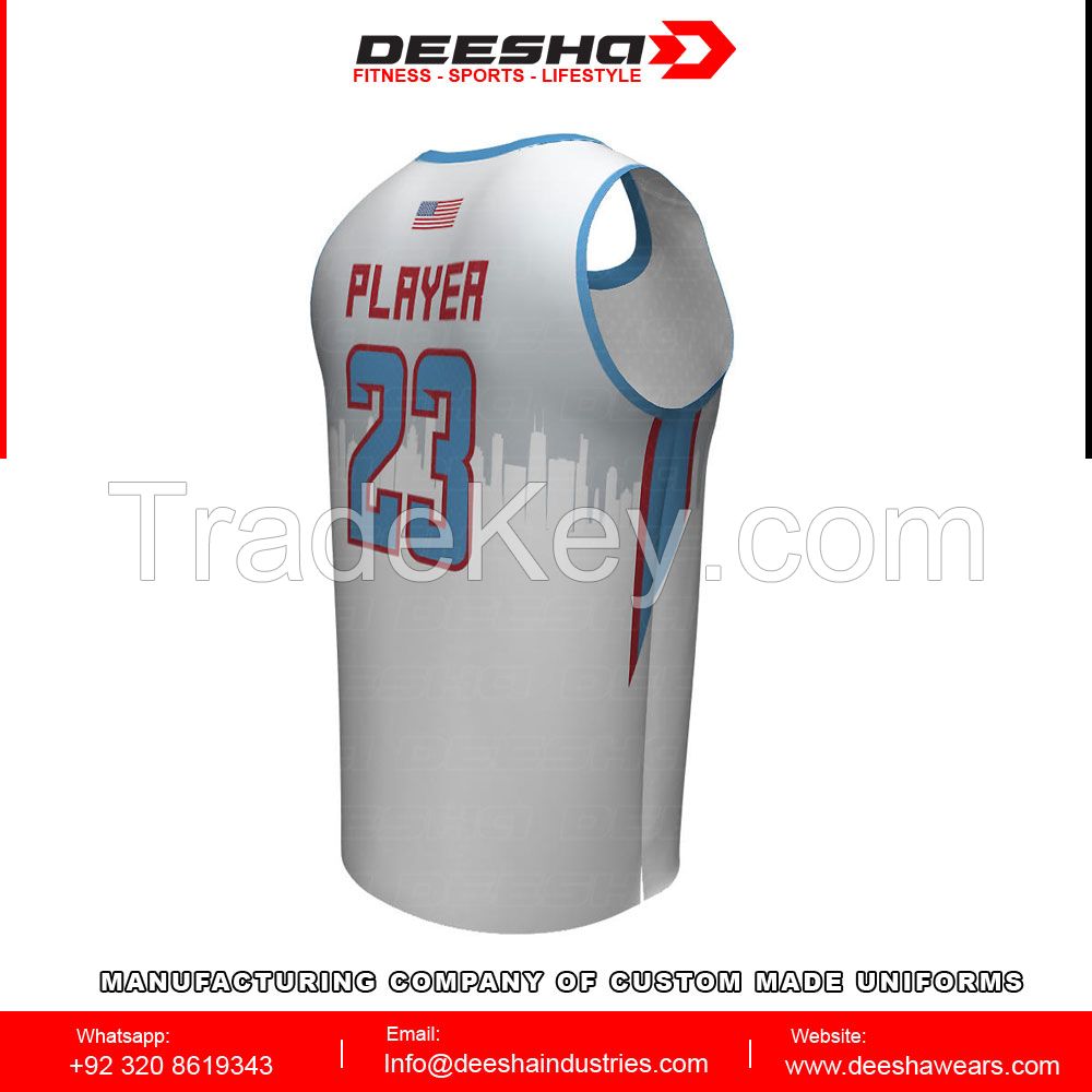 Sublimation basketball jerseys for men