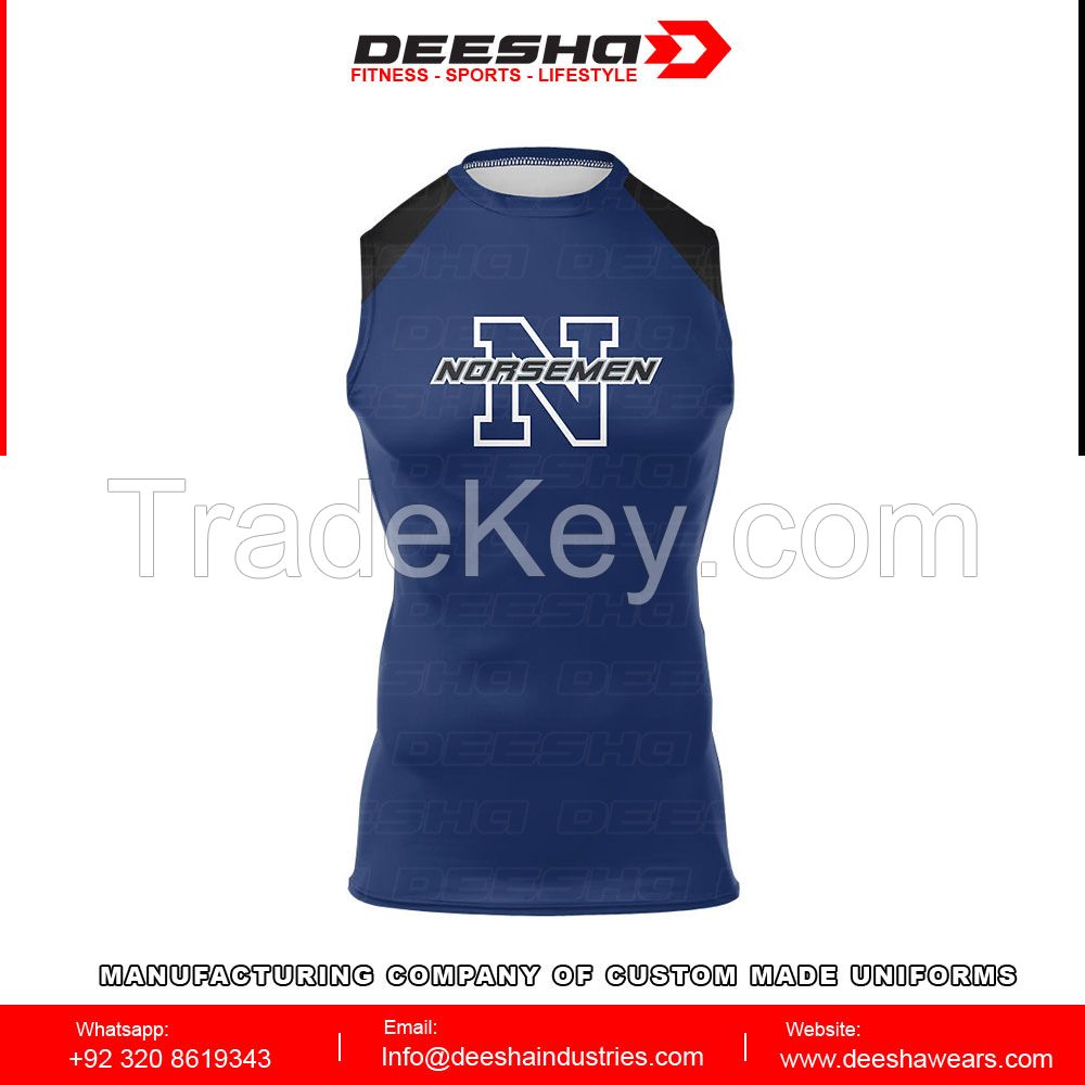Custom Men's Fitted Sleeveless Track Jerseys