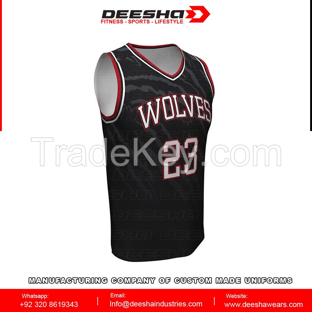 customized basketball jerseys v neck sublimation basketball sleeveless jerseys