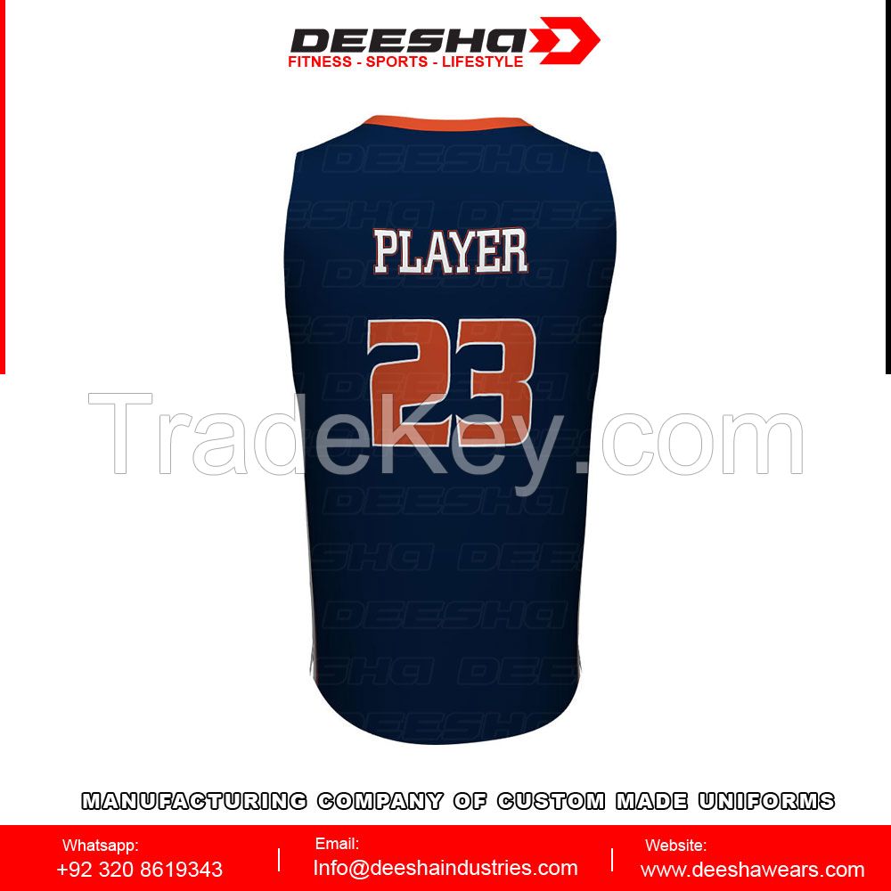 Sublimation basketball jerseys for men