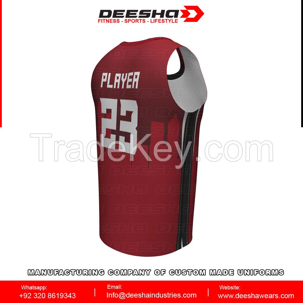 Sublimation basketball jerseys for men