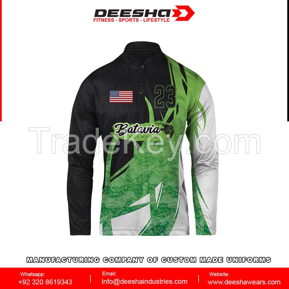 Brand New Fishing Tournament Jersey Sublimation quick dry fishing  long Sleeve  Jerseys