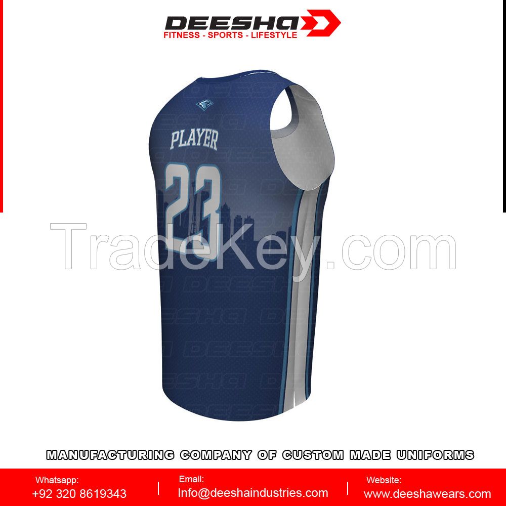 Sublimation Drop Crew Neck Basketball Jersey
