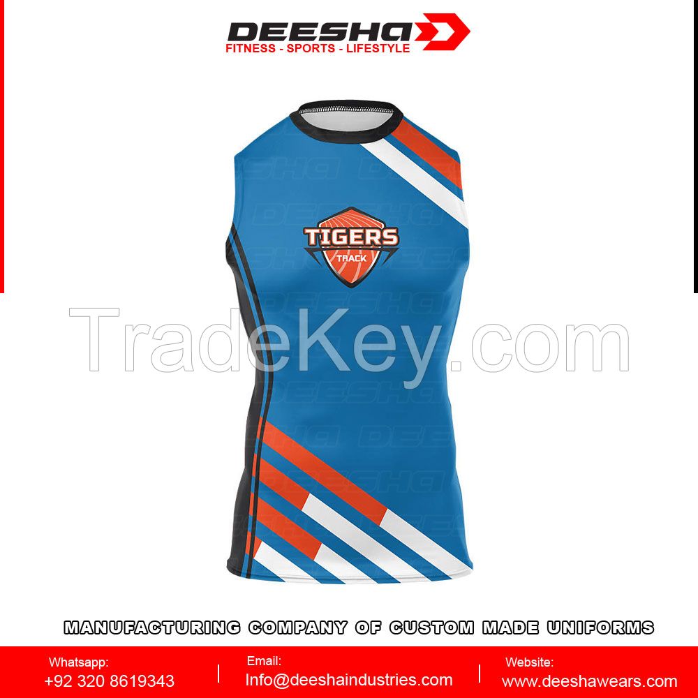 sublimated sports wears track jerseys compression track jerseys