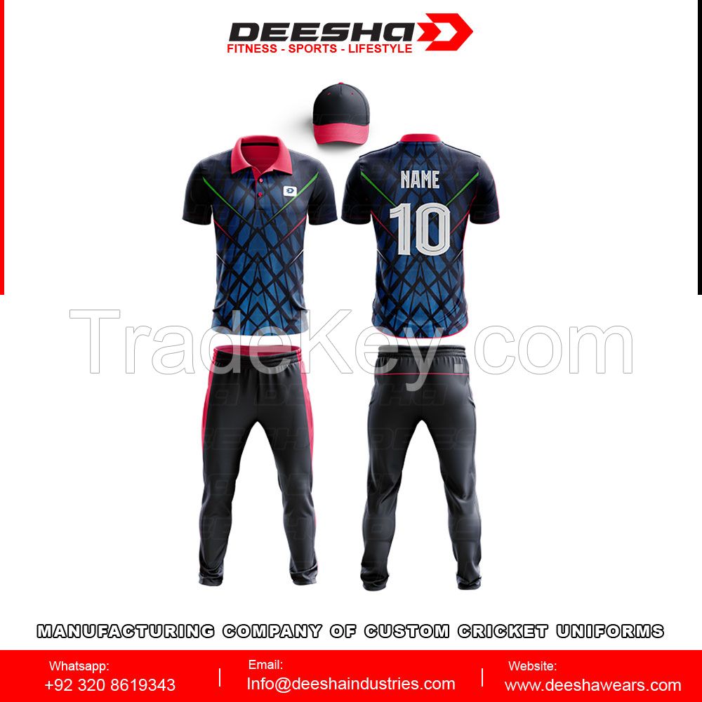 sublimation cricket uniform for men
