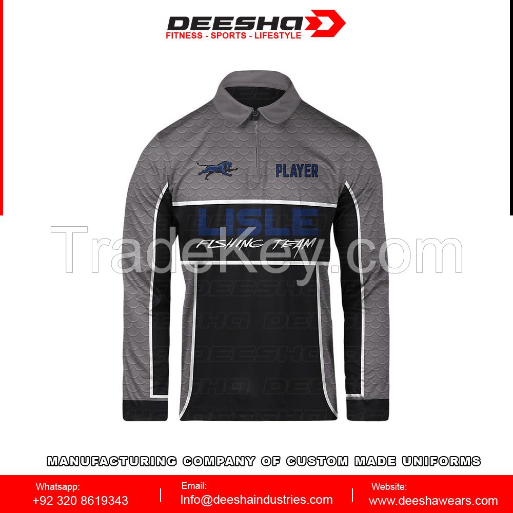 Men's hunting Fishing Long Sleeves Sublimation Breathable Quick Dry Hunting Jersey For Men
