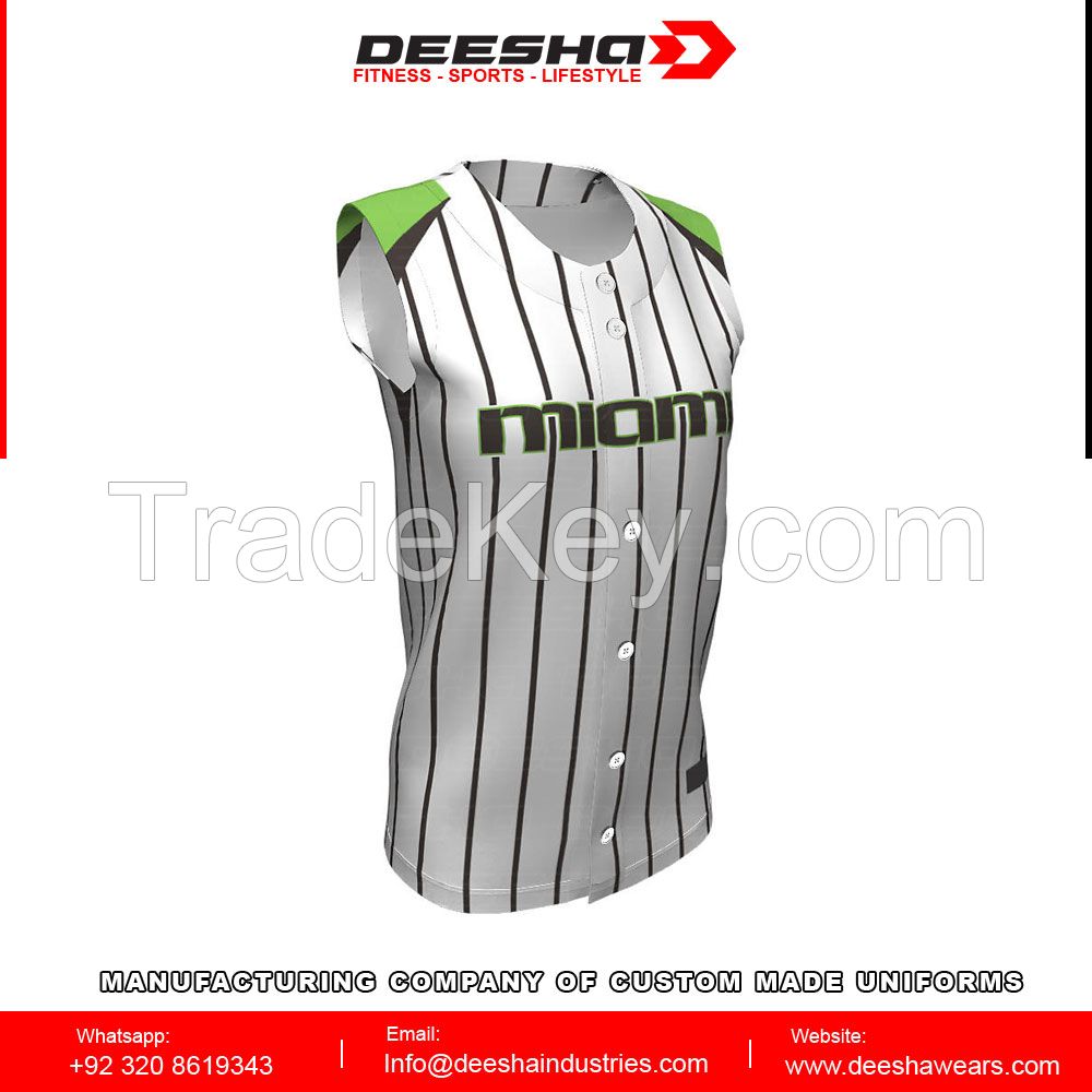 Softball Full Button Jerseys