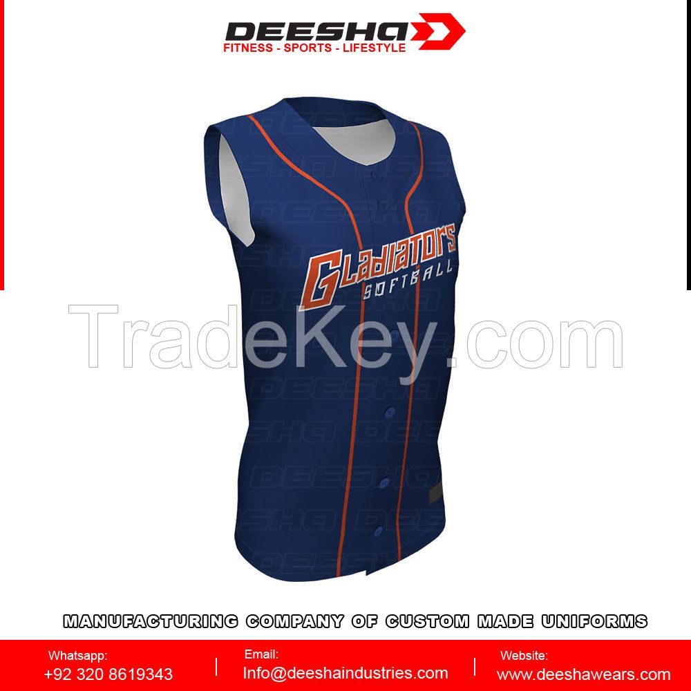 Softball Full Button Jerseys