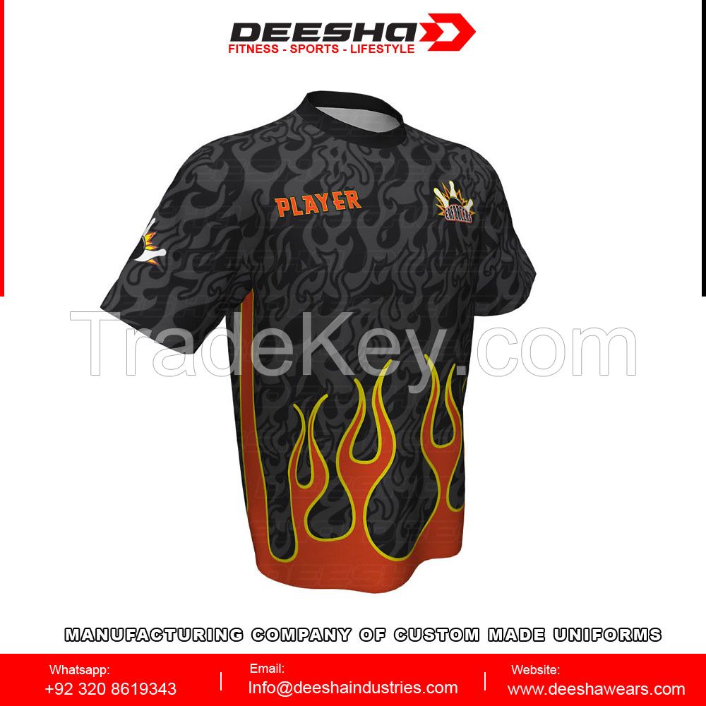 Custom Men's Short Sleeve Bowling Shirt