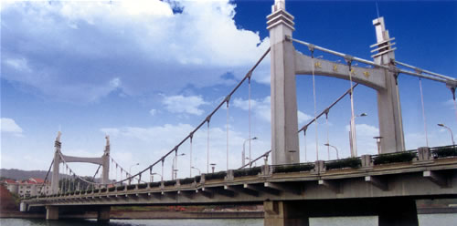 steel suspension bridge