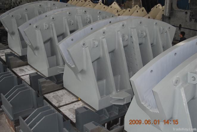 cable saddle casting for steel suspension bridge