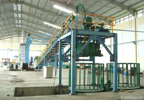 copper rod continuous casting and rolling machine