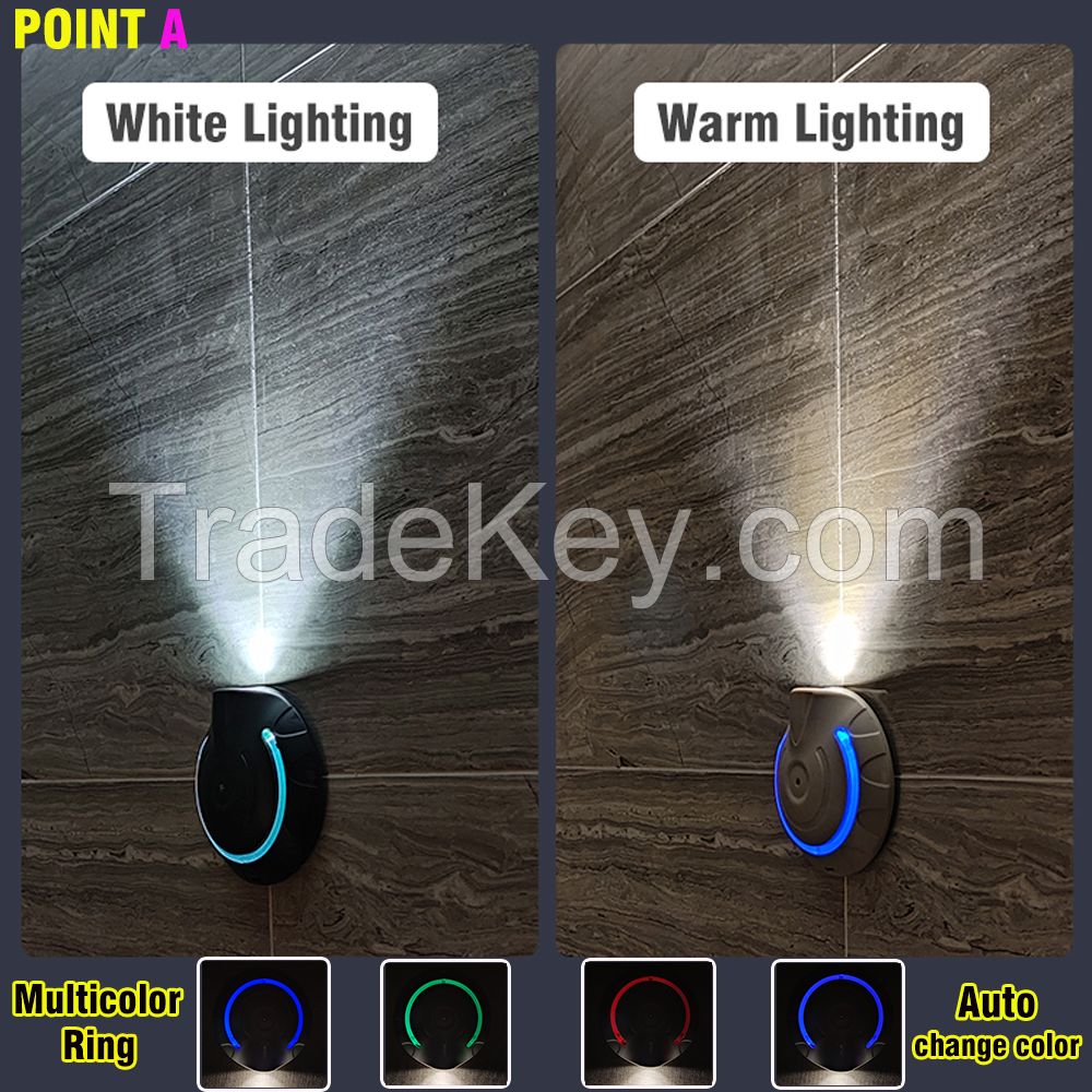 Ufo Motion Sensor Night Light Indoor, Motion Activated Night Light, Auto Sensing Nightlights, Hang On The Wall Motion Sensing Night Light For Home, Kitchen, Hallway, Cabinet, Stairs, Bathroom