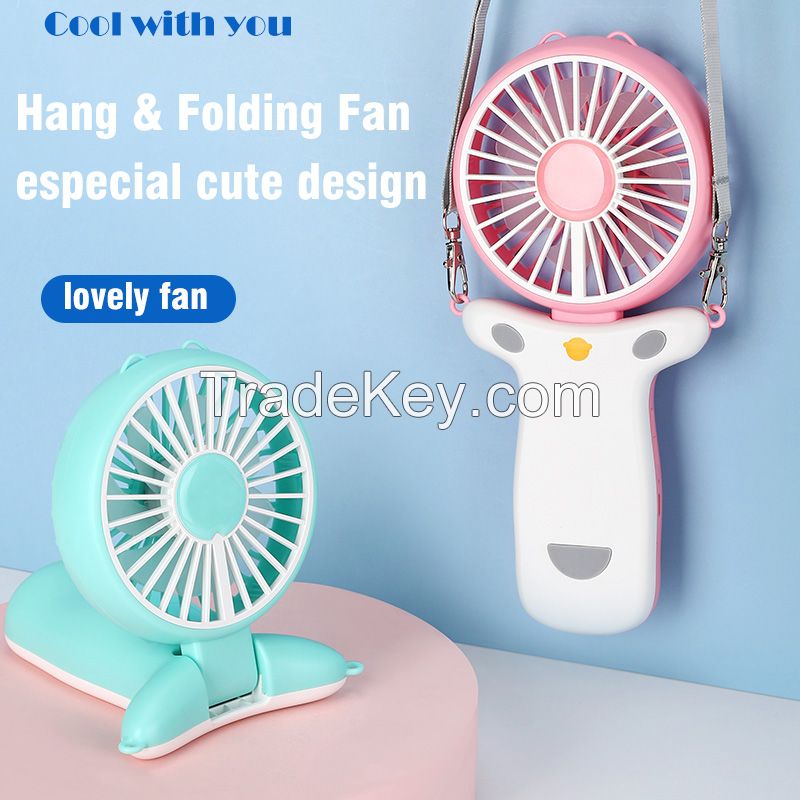 Desk Top Portable Mini Fan With US Rechargeable Battery for Home Office School Gifts Camping Table