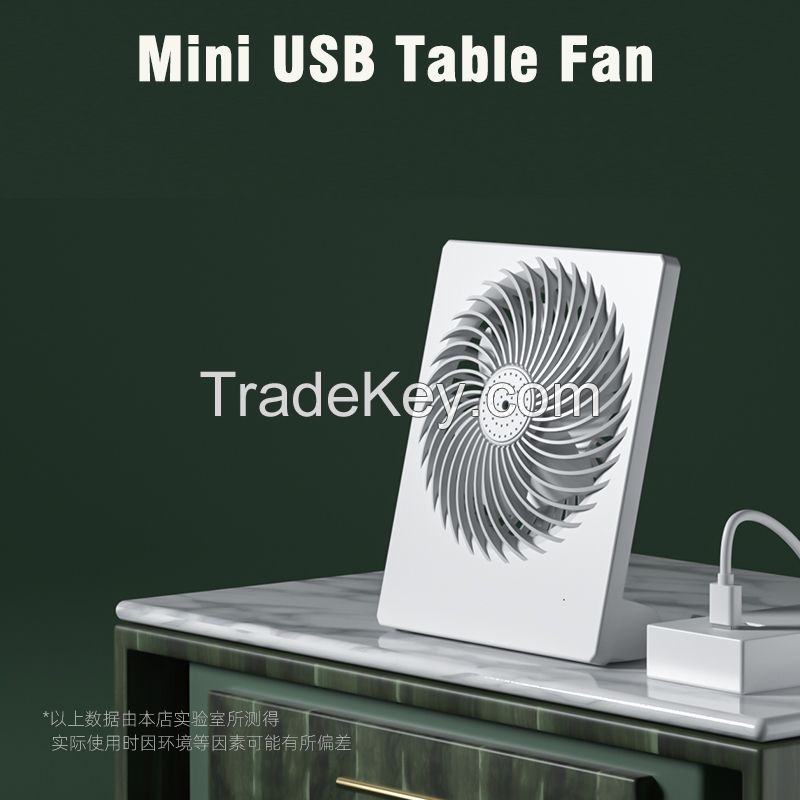 Mini Desk Top Portable Fan With Rechargeable Battery for Camping Home Office School Gifts Table Desk