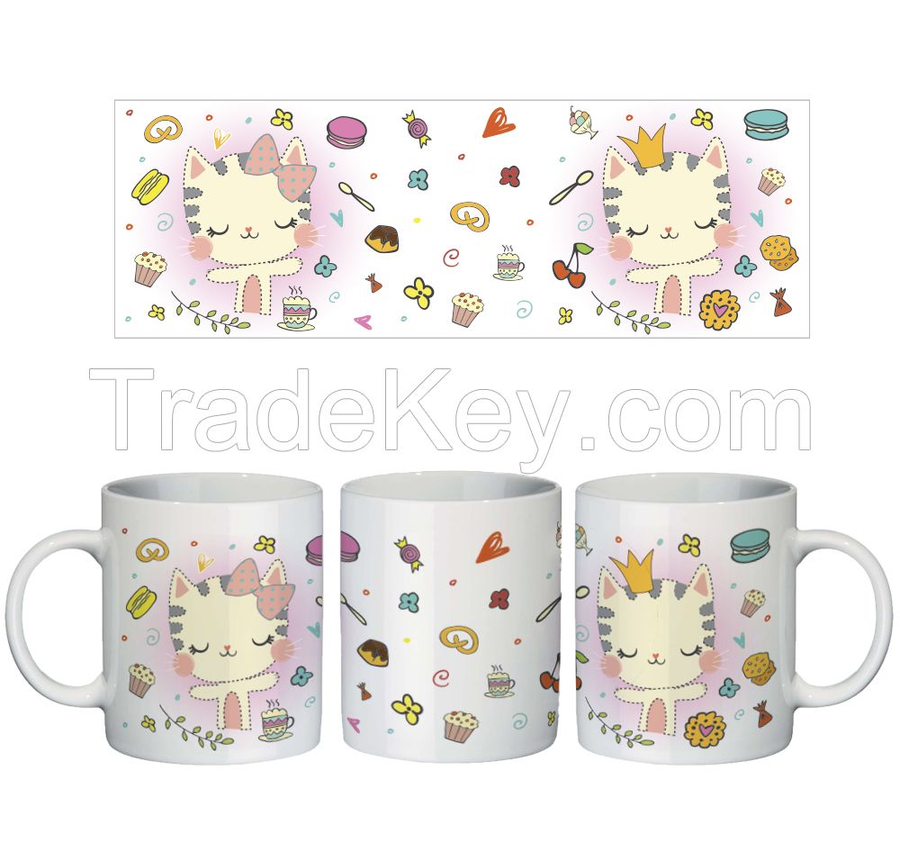 3-piece Tableware set gift box packing Kitty. Its A Perfect Day, Porcelain
