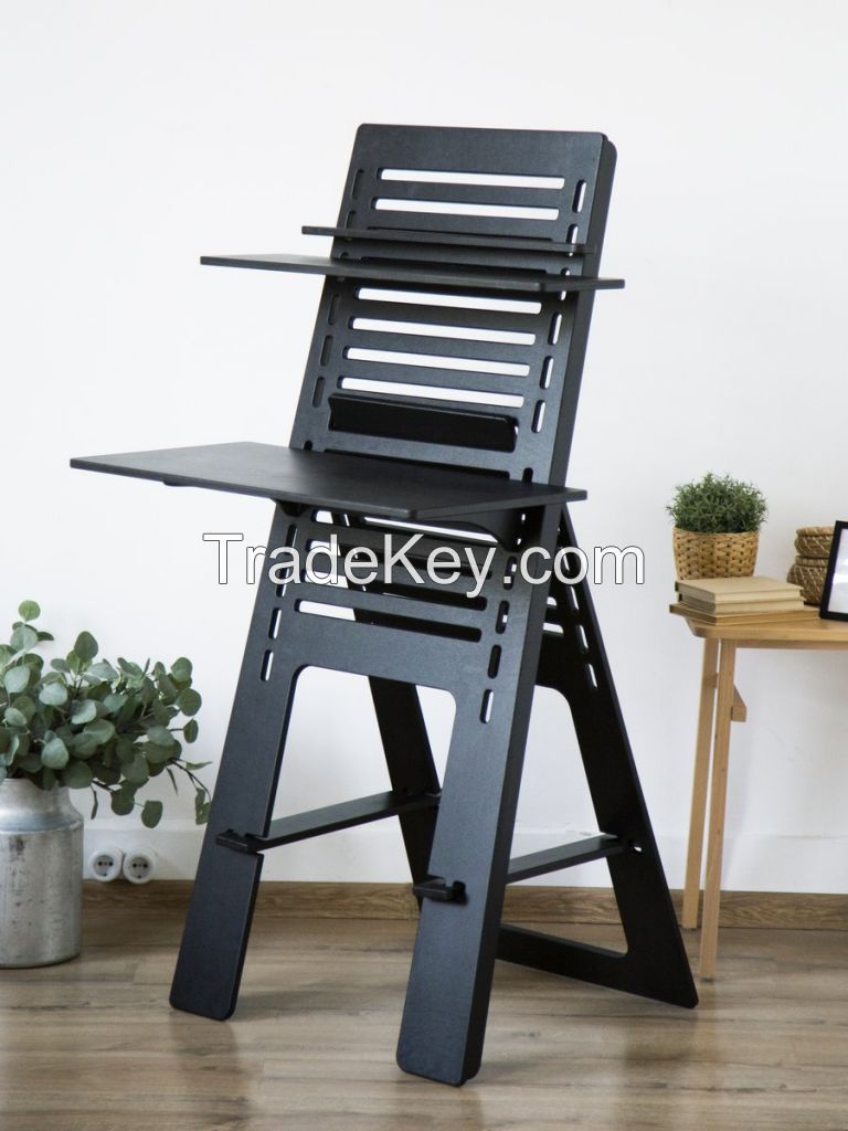 Folding table Stayhome Desk, scope of supply Minimum with overhead covering.