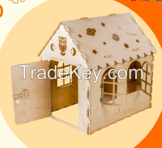Children's houses made of 100% birch plywood