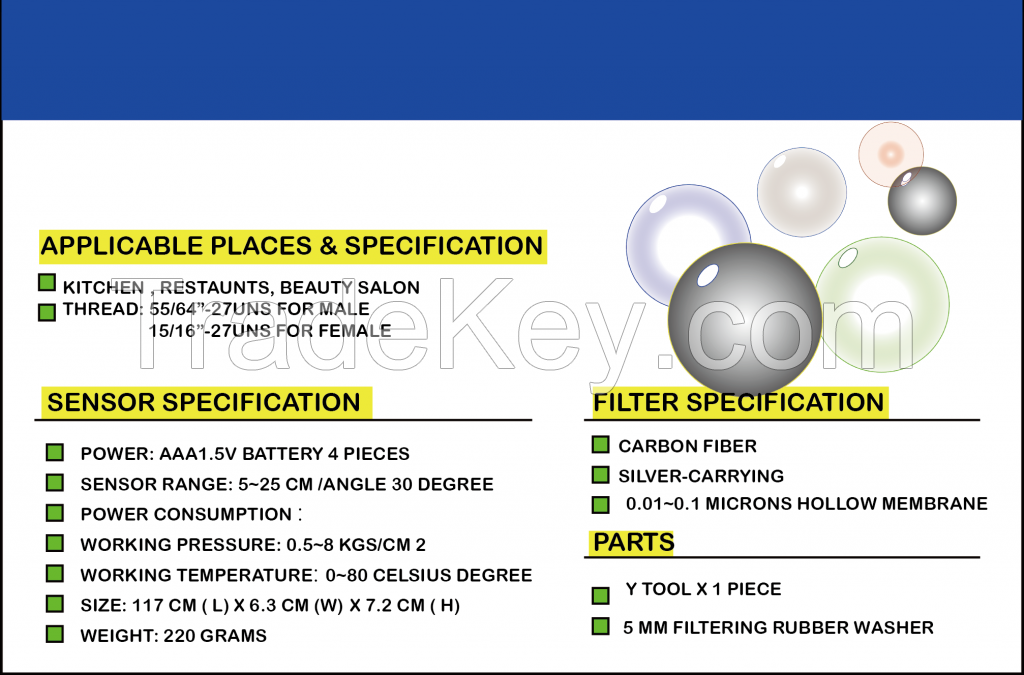 TAIWAN Sensor Water Filter