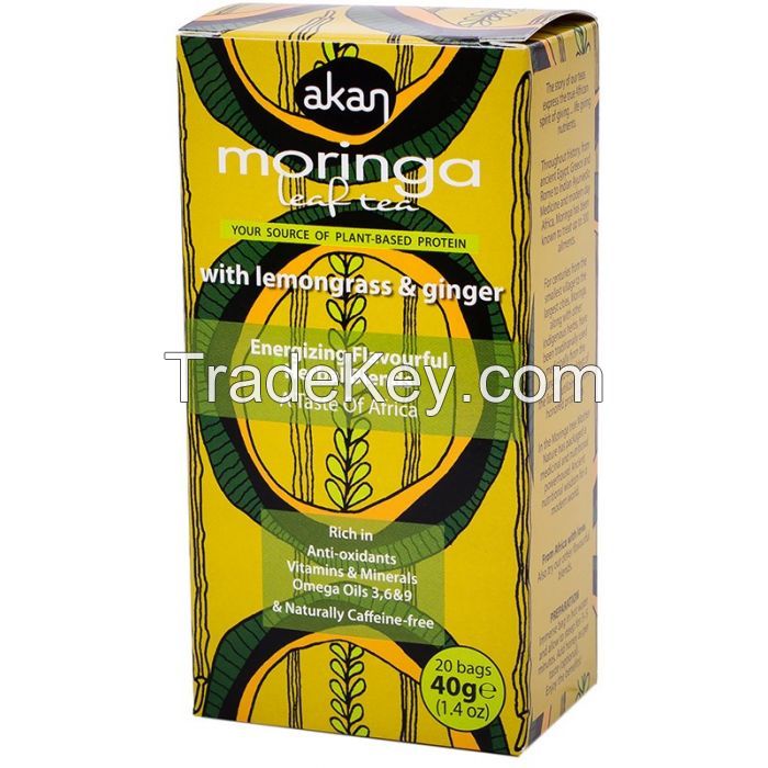 Selling Akan Moringa Lemongrass & Ginger Tea 40g