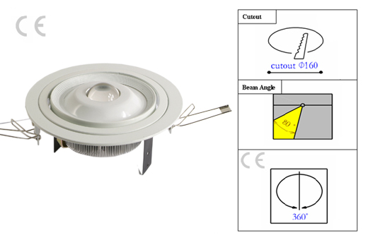 Hight Power 10w LED Down Light with Adjustable Angle