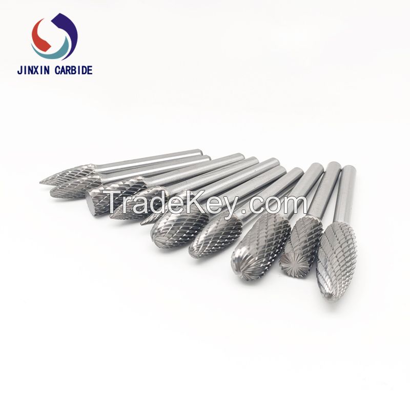 Tungsten Carbide Steel Rotary Burr Bit Set 6mm Cutting Head