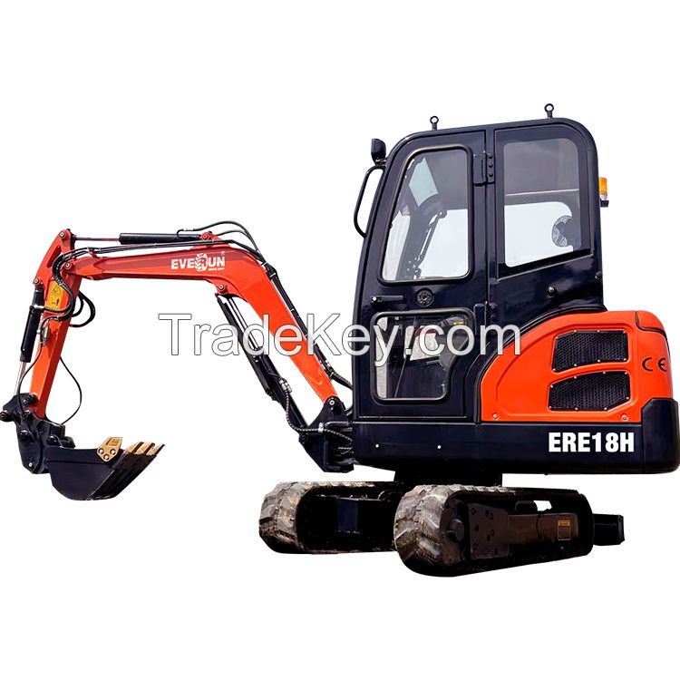 EVERUN EPA CE ERE18H 1.8t new household construction agricultural micro digger crawler small mini excavator prices machine for sale