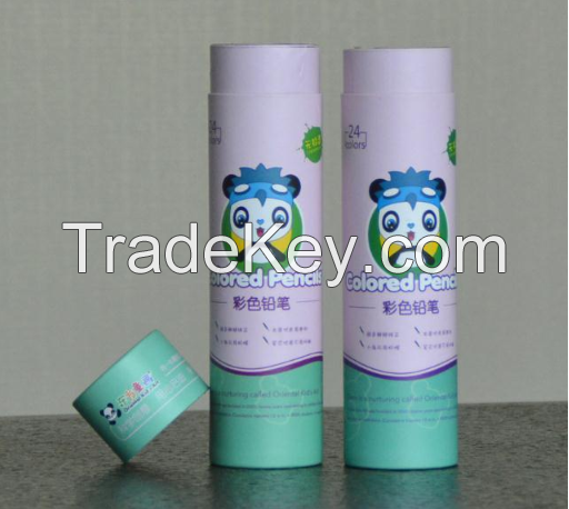 biodegradable round Kraft packaging cylinder box for deodorant stick packaging paper tube