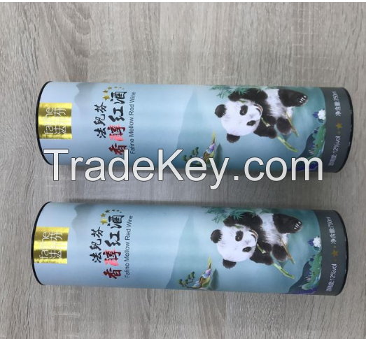 Supply exquisite gift paper tube, red wine paper tube, kraft paper for T-shirt and towel packaging