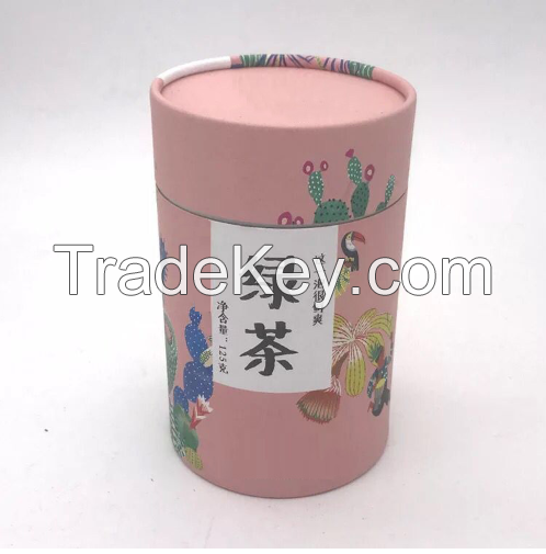 Food grad canister round packaging tea paper tube