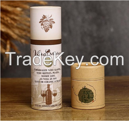 Factory direct solid perfume containers cylinder kraft paperboard tubes