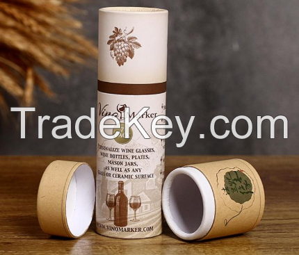 Factory direct solid perfume containers cylinder kraft paperboard tubes