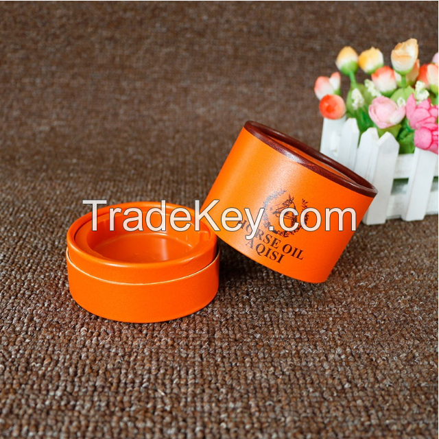 Customized cosmetic paper tube packaging with plastic tray