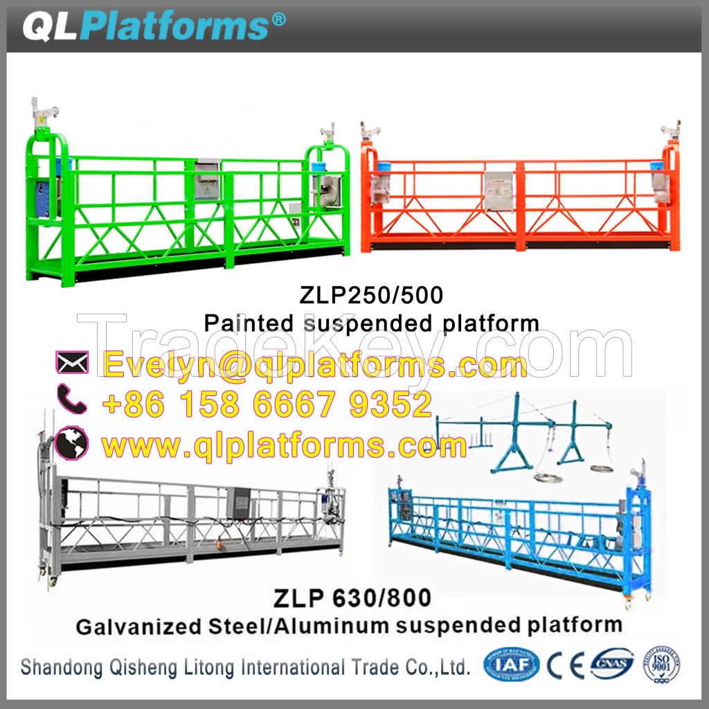 Zlp500, Zlp630, Zlp800, Zlp1000 Suspended rope platform
