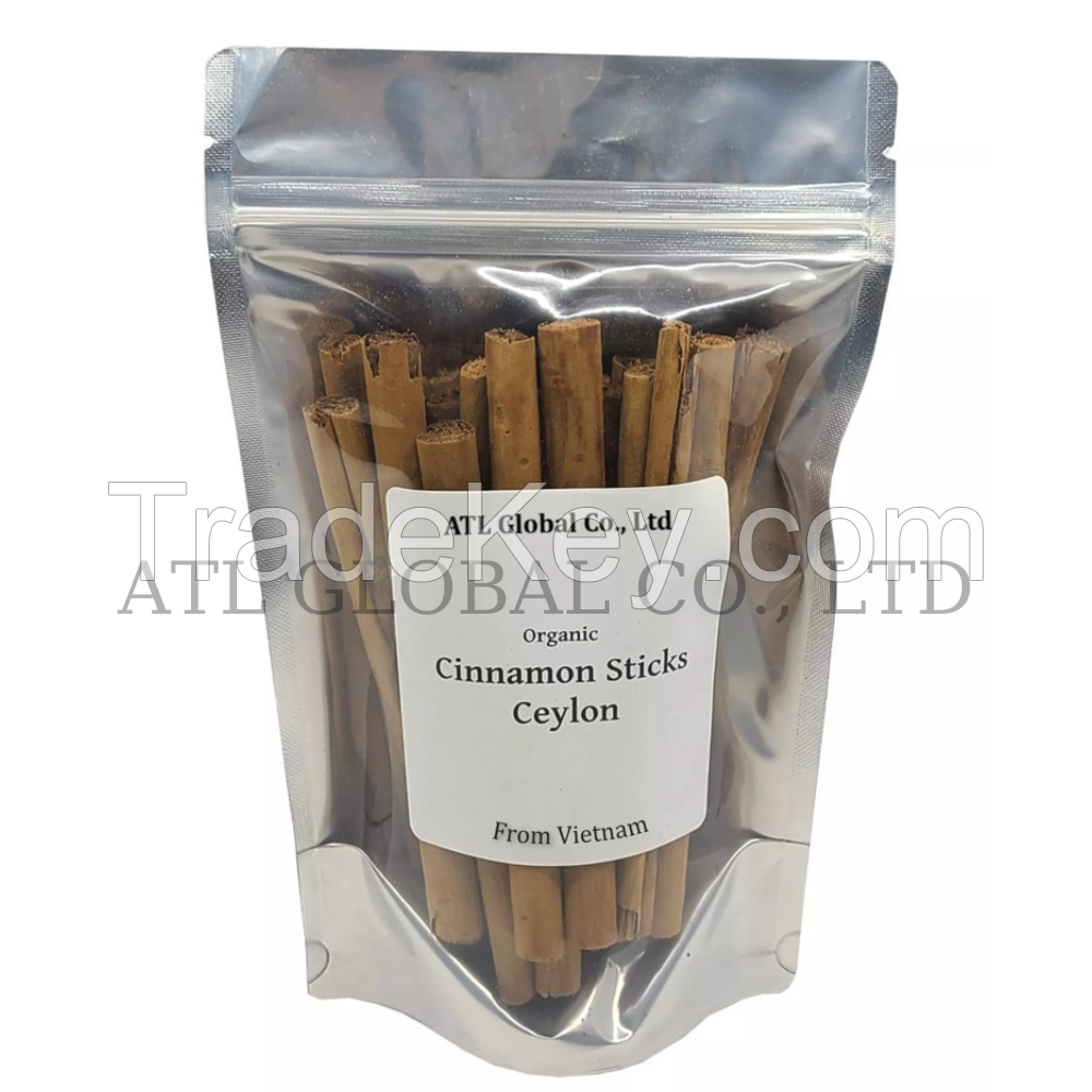 ORGANIC CINNAMON STICKS WITH HIGH QUALITY BAG PACKAGING ISO CERTIFICATE FROM VIETNAM - ATL GLOBAL