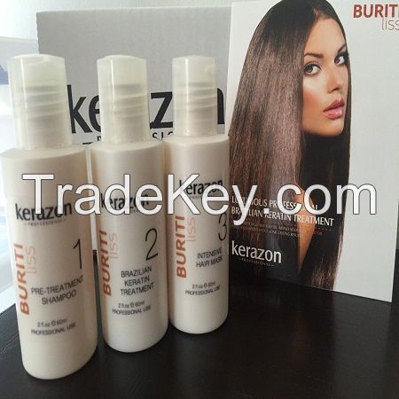 Brazilian Keratin Treatment Complex Blowout KERAZON 6oz 180ml KIT Keratina