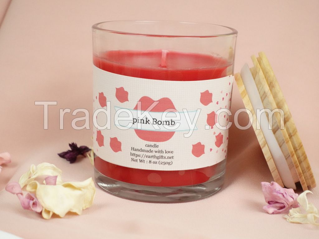 Pink Bomb Candle (lush type)