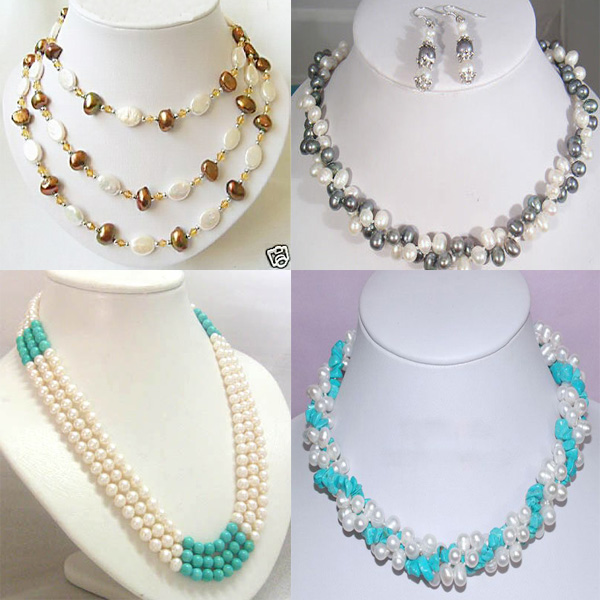 Whoesale fashion pearl necklaces