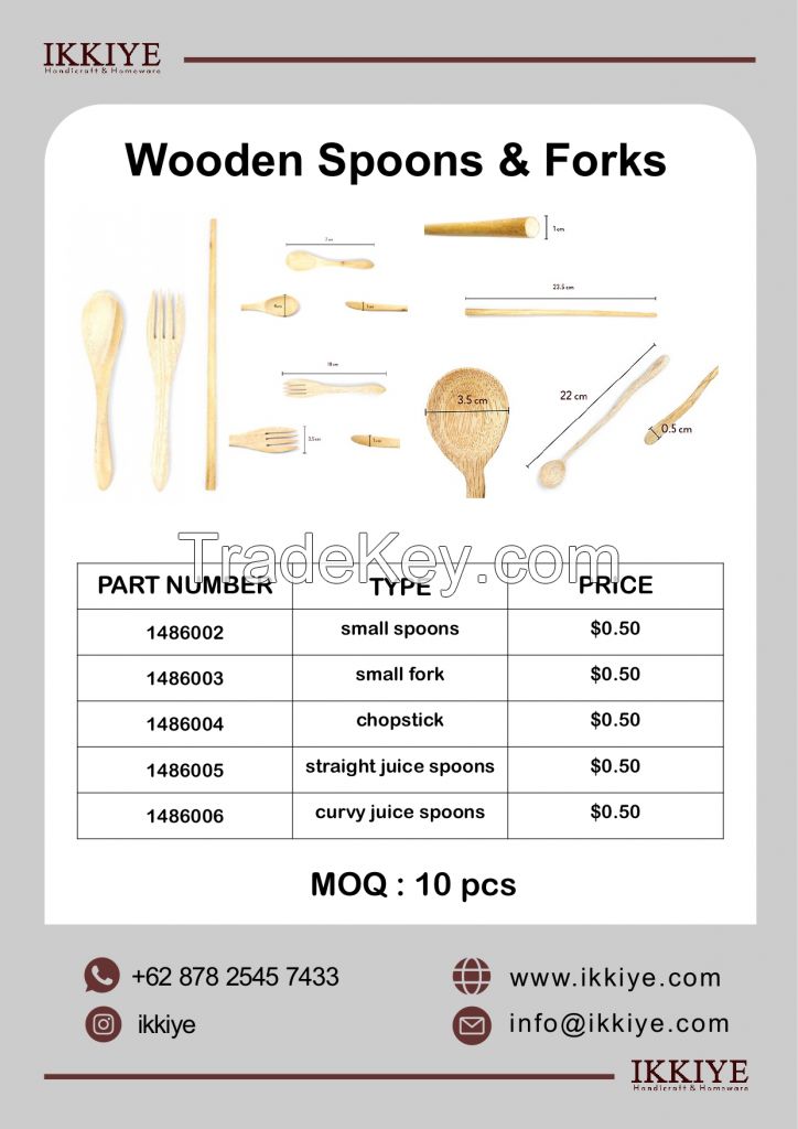 Wooden Spoons & Forks