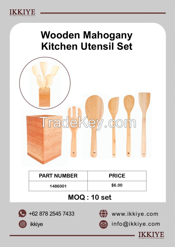 Wooden Kitchen Utensil Set
