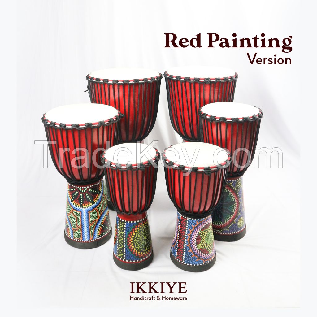 Painting Indo Djembe Drum