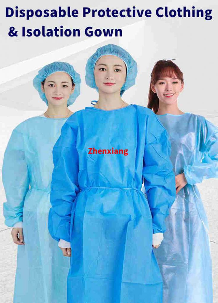 Disposable Isolation Gown, Surgical Gown, Medical Scrubs, Lab Coat, Medical Gown Surgic