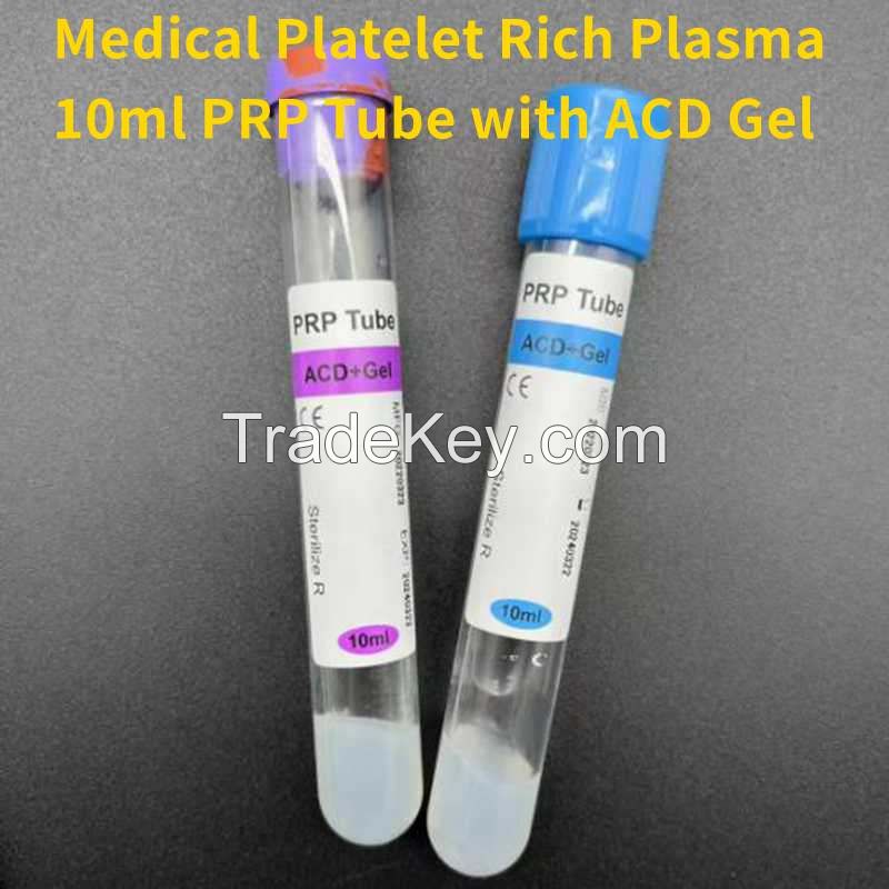 Medical Platelet Rich Plasma 10ml PRP Tube with ACD Gel