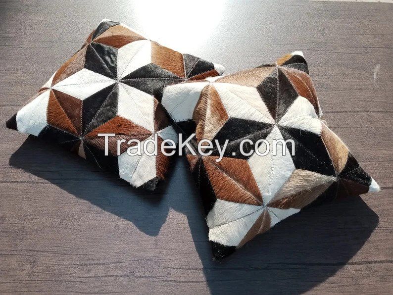 Cowhide Hair On Cushion Covers Pillow Cases Manufacturer