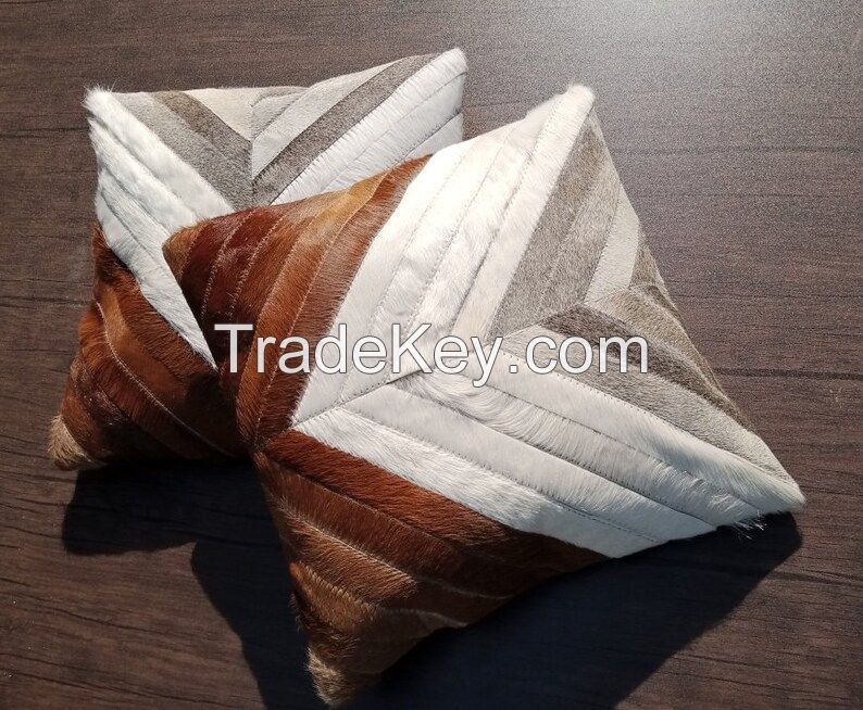 Cowhide Hair On Cushion Covers Pillow Cases Manufacturer